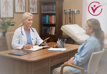 Врач проводит консультацию